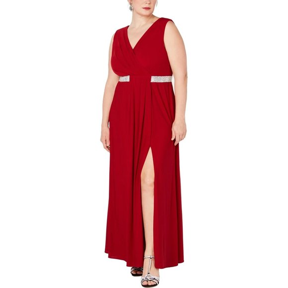 Morgan & Co. Dresses & Skirts - Morgan & Co Embellished Scarlet Red Gown